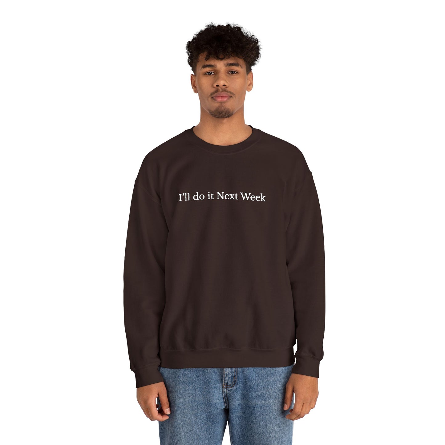 'I’ll Do It Next Week'  Sweatshirt — Embroidered Crewneck