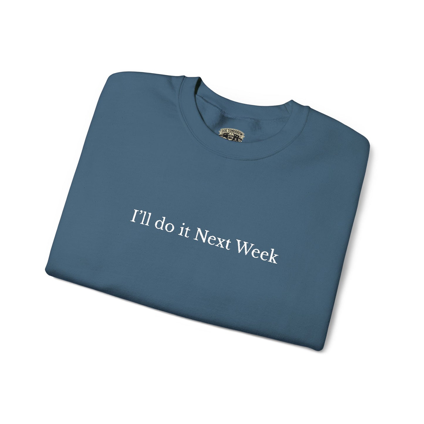 'I’ll Do It Next Week'  Sweatshirt — Embroidered Crewneck