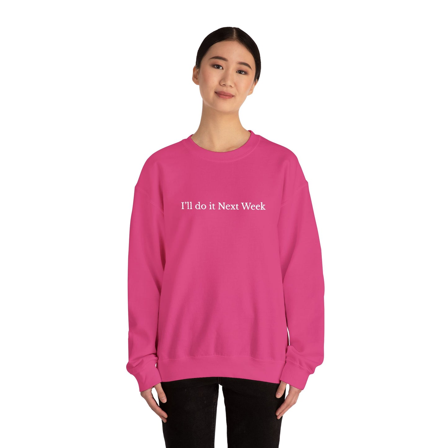 'I’ll Do It Next Week'  Sweatshirt — Embroidered Crewneck