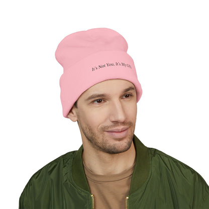 "It’s Not You, It’s My GPA" Embroidered Cuffed Beanie