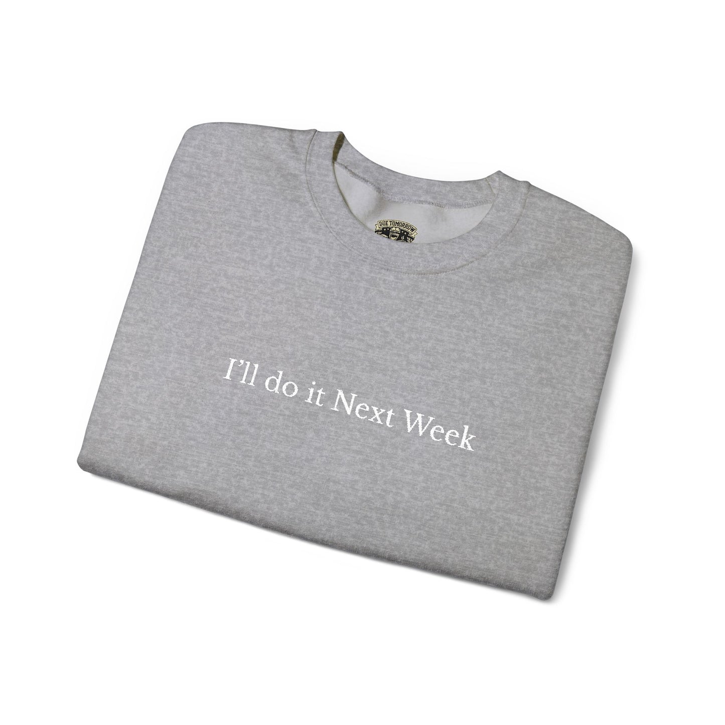 'I’ll Do It Next Week'  Sweatshirt — Embroidered Crewneck