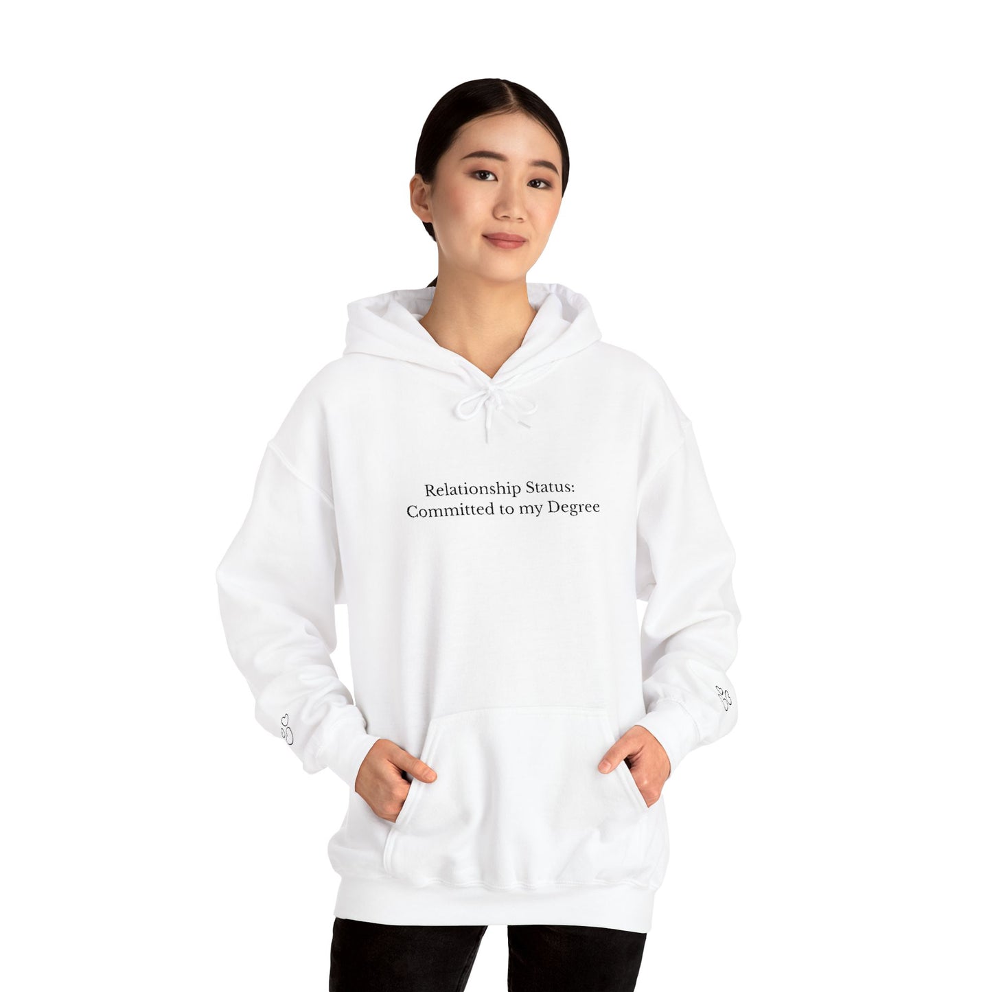 Relationship Status: Committed to my Degree Minimalist Hoodie